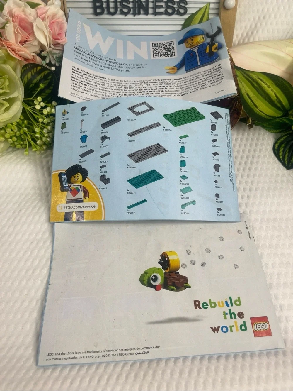 LEGO City 60386 Recycling Truck Complete Instruction Manuals Books 1 2 3 Only